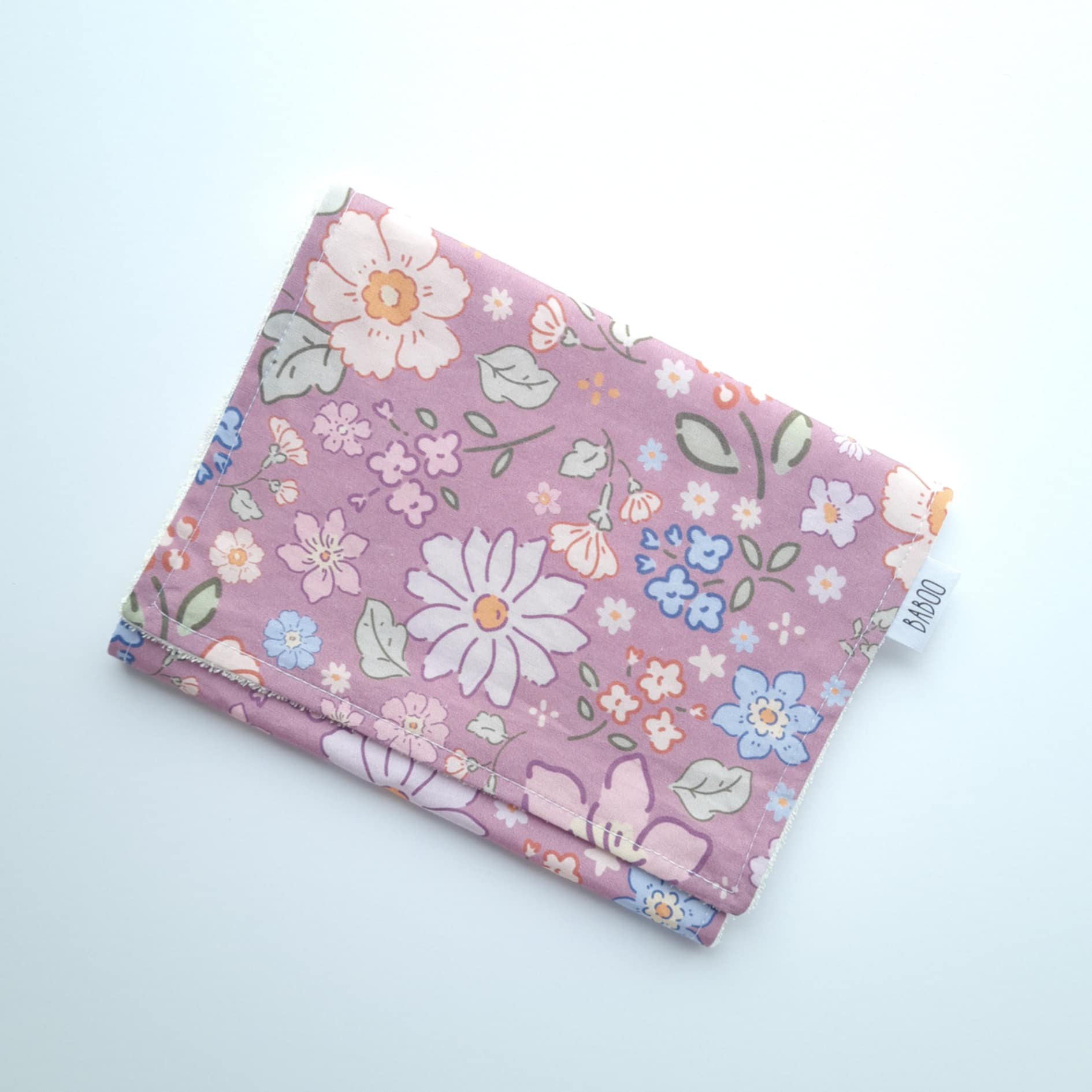 Violet burp cloth