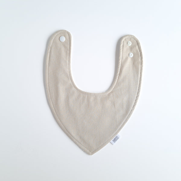 Beige dribble bib