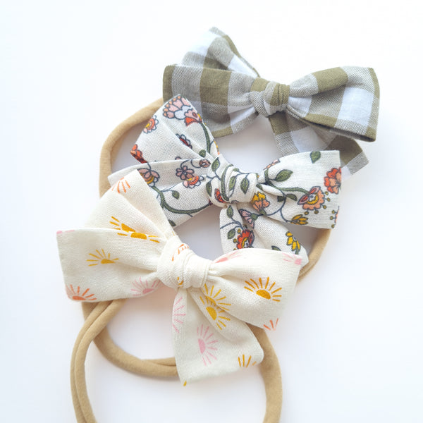 Boho Hair bow