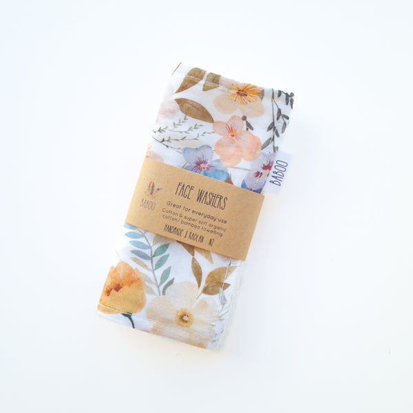 Blossom Face Washers (2 pack)