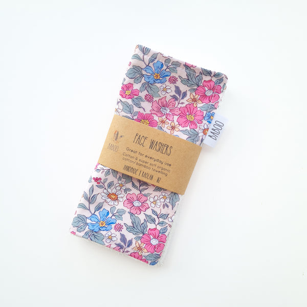 Rose Face Washers (2 pack)