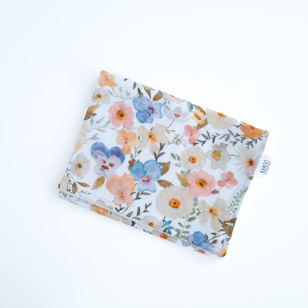 Blossom burp cloth