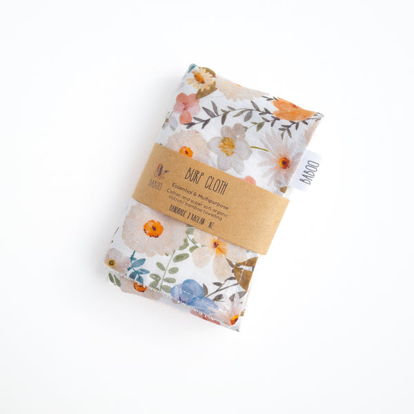 Blossom burp cloth