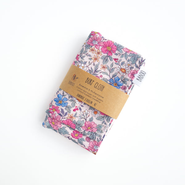 Rose burp cloth