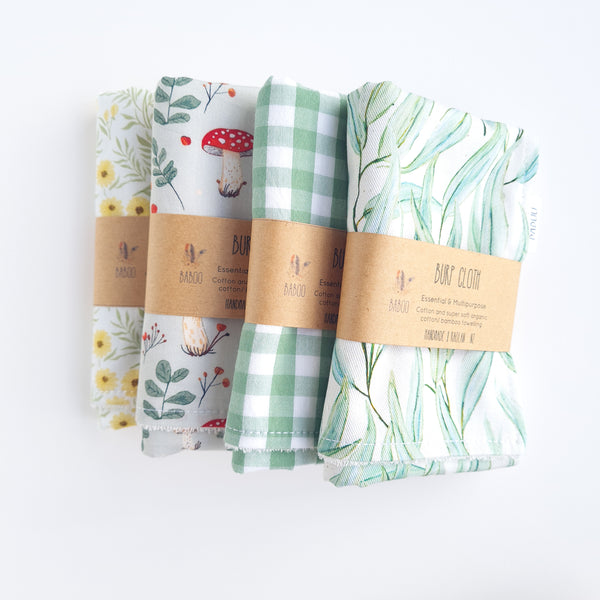 Tūi burp cloth