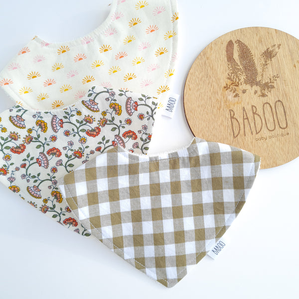 Boho dribble bib
