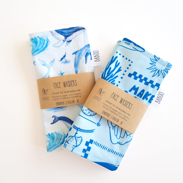 Manu Face Washers (2 pack)