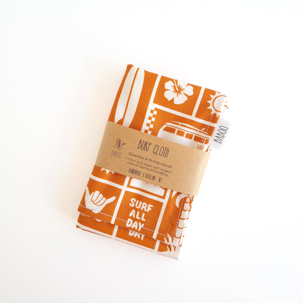 Raglan burp cloth