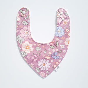 Violet dribble bib