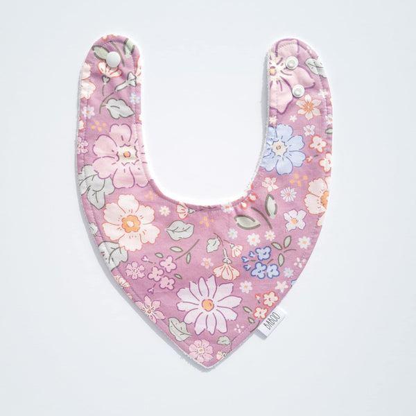 Violet dribble bib