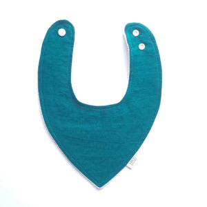 Teal dribble bib