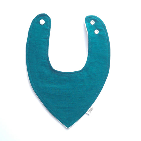 Teal dribble bib