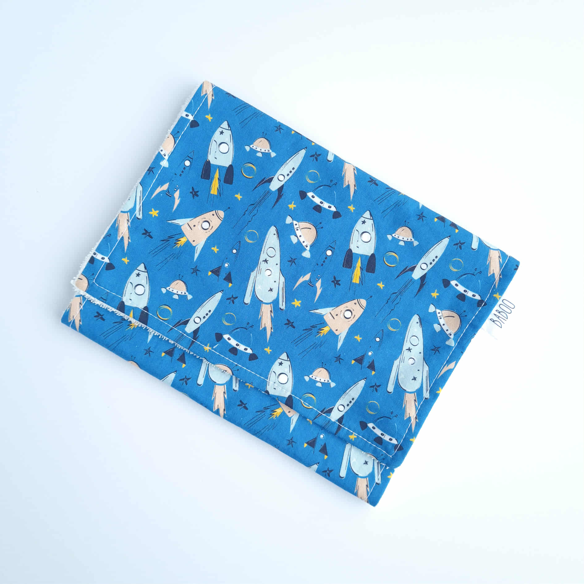 Rocket burp cloth