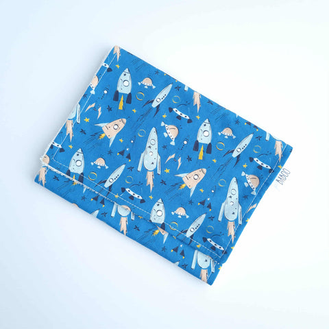 Rocket burp cloth