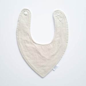 Beige dribble bib