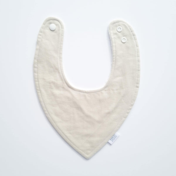 Beige dribble bib