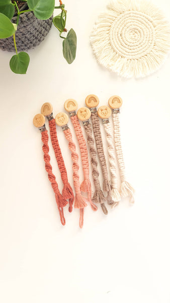 Blush Pacifier Clip