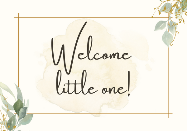 WELCOME LITTLE ONE  - Clay Gift box